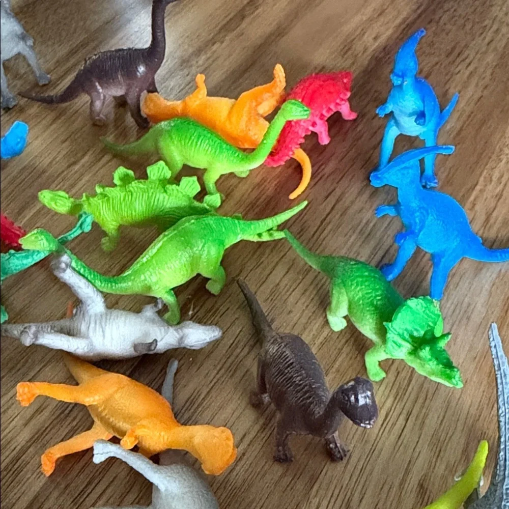 Colorful Miniature Dinosaur Toy Set
